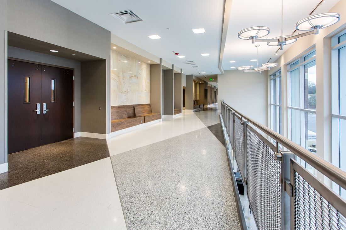 Second Floor Hallway in Monroe County Justice Center