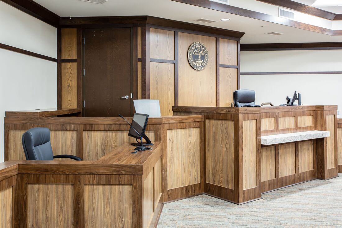 Courtroom in Monroe County Justice Center