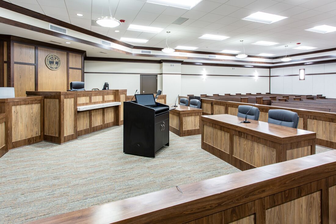 Courtroom in Monroe County Justice Center
